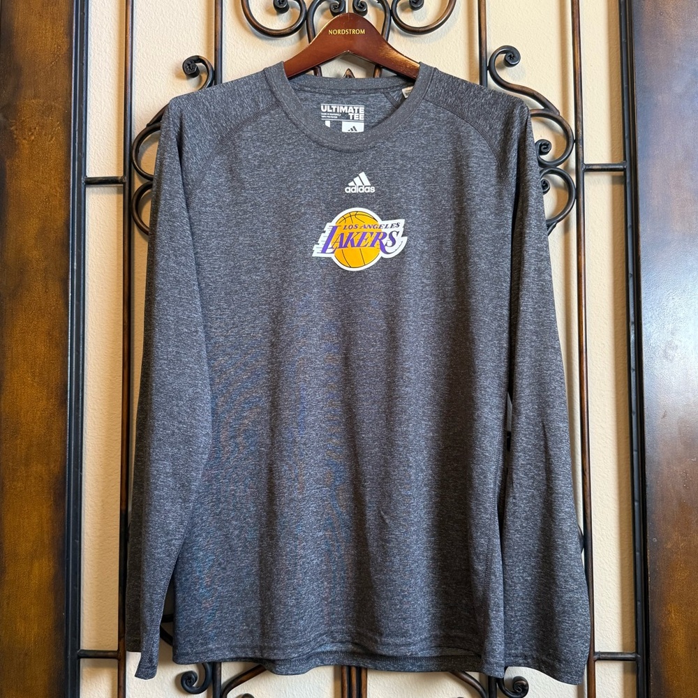EUC Adidas Lakers Long Sleeve Size L